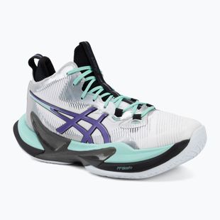 Кросівки волейбольні чоловічі ASICS Metarise 2 white/radiant amethyst