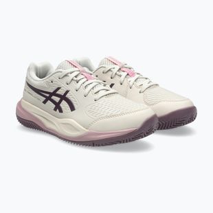 Кросівки тенісні дитячі ASICS Gel-Resolution X GS Clay soft oat/dark aubergine