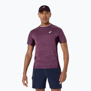 Футболка тенісна чоловіча ASICS Match Jacquard dark aubergine