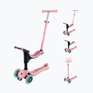 Самокат трьохколісний дитячий Globber Go.Up Sporty Lights pastel pink