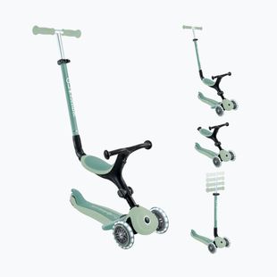 Самокат триколісний дитячий Globber Go.Up Active Ecologic Lights pistachio