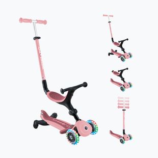 Самокат триколісний дитячий Globber Go.Up Active Lights 360 pink
