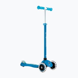 Самокат триколісний дитячий Globber Primo Plus Glow Lights petrol blue