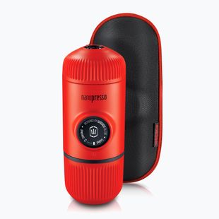 Експрес кавовий портативний Wacaco Nanopresso 80 мл + Чохол lava red