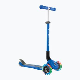 Самокат трьохколісний дитячий Globber Primo Foldable Lights navy blue