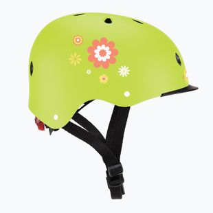 Шолом дитячий Globber Primo Fantasy lime green flower