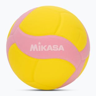 М'яч волейбольний Mikasa VS220W yellow/pink