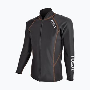 Лонгслів для плавання чоловічий TUSA Rashguard Thermal black