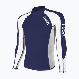 Лонгслів для плавання чоловічий TUSA Navy blue rashguard