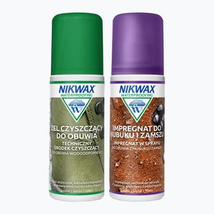 Набір для догляду за взуттям Nikwax Footwear Cleaning Gel + Nubuk і welur 2 x 125 мл
