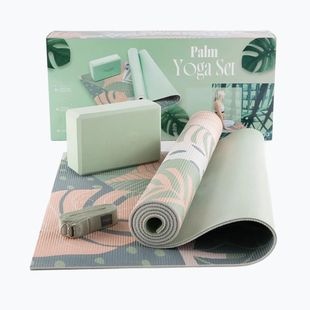 Набір для йоги Myga Palm Yoga Set mat + block + green strap