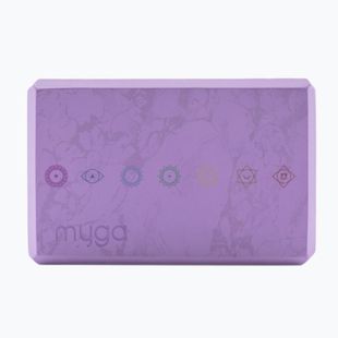 Блок для йоги Myga Foam Block purple