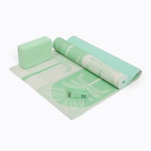 Набір для йоги Myga Sage Palm Yoga Set mat + block + green strap