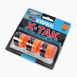 Обмотка для ракети для сквошу Karakal X Tak 3 pack orange
