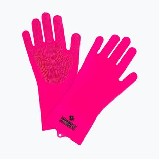 Рукавички для чищення велосипедів Muc-Off Deep Scrubber Gloves рожеві