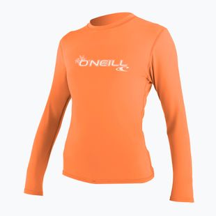 Жіночий лонгслів для плавання O'Neill Basic Skins Sun Shirt світлий грейпфрут