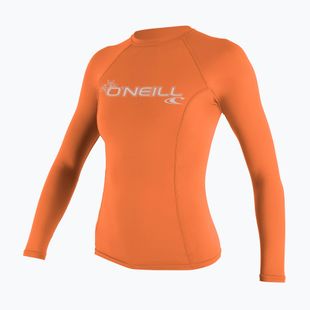 Жіночий плавальний лонгслів O'Neill Basic Skins LS Rash Guard світлий грейпфрут