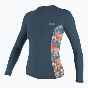Лонгслів для плавання жіночий O'Neill Side Print Rash Guard copen blue/painted tropics