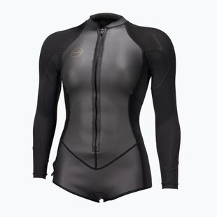 Гідрокостюм жіночий O'Neill Bahia 2/1 mm Front Zip Short Spring glide black/black