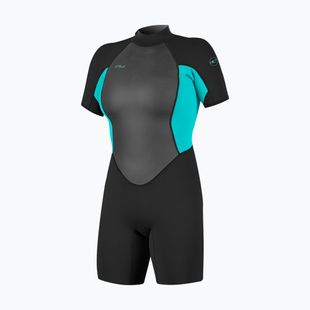 Гідрокостюм жіночий O'Neill Reactor-2 2mm Back Zip SS Spring IS7 black/light aqua