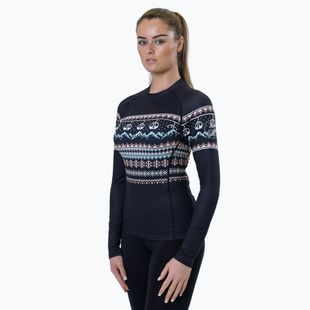 Жіноча термоактивна кофта Surfanic Cozy Limited Edition Crew Neck black fairisle