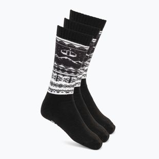 Шкарпетки гірськолижні Surfanic Pro Tech  3 pak Fairisle black