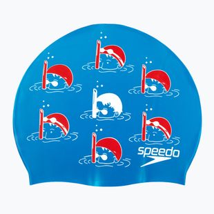 Шапочка для плавання дитяча Speedo Slogan Print blue