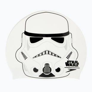 Шапочка для плавання дитяча Speedo Slogan Print white/grey