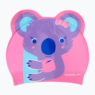 Шапочка для плавання дитяча Speedo Plain Moulded Silicone pink