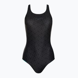 Купальник суцільний жіночий Speedo Boomstar Allover Muscleback чорно-сірий 68-122999023