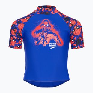 Футболка для плавання дитяча Speedo Spider-Man Sun Top blue/red