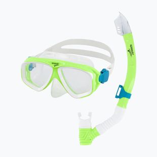 Набір для снорклінгу дитячий Speedo Adventure green gecko/clear