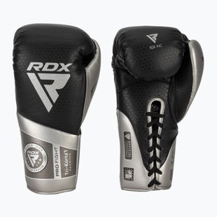 Боксерські рукавички RDX K1 Mark Pro Fight сріблясті