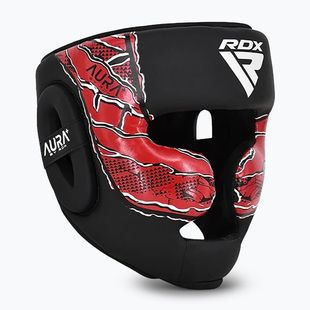 Шолом боксерський RDX New Aura F17 Head black/red