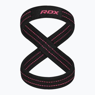Ремені для важкої атлетики RDX Weight Lifting 8 Figure Strap pink