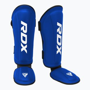 Захист гомілок та стоп RDX T1 Shin Instep guards blue/white