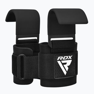 Лямки для важкої атлетики RDX Gym Hook Plus чорні