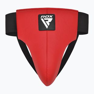 Захист паху чоловічий RDX R1 Martial Arts groin guard red/black