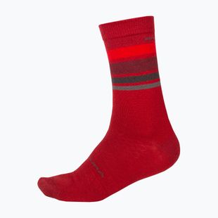 Шкарпетки велосипедні Endura BaaBaa Merino Stripe red