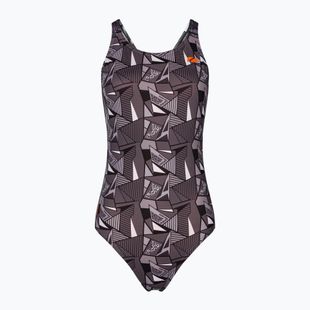 Жіночий злитий купальник ZONE3 OWS Renew Classic чорний/білий