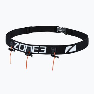 Пояс стартовий ZONE3 Racebelt - Gel Loops V2 black/white