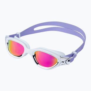 Окуляри для плавання ZONE3 Venator-X white/silver/lilac/polarised revo purple