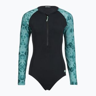 Купальник суцільний жіночий ZONE3 Long Sleeve teal tie dye