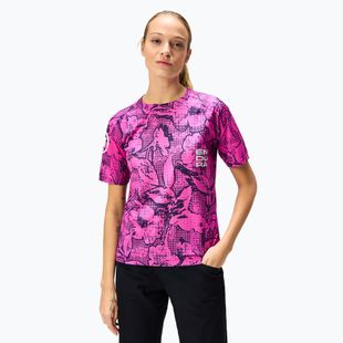 Футболка велосипедна жіноча Endura Grid Floral Ltd W pink pop