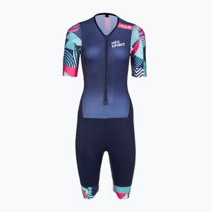 Комбінезон для тріатлону жіночий HUUB Her Spirit Trisuit navy/band