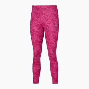 Легінси для бігу жіночі Mizuno 7/8 Printed pink peacock