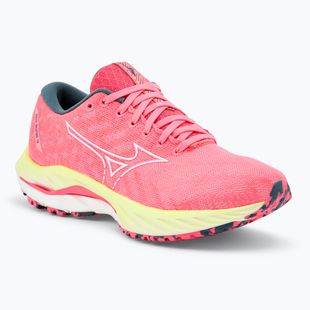 Кросівки для бігу жіночі Mizuno Wave Inspire 19 hi vis pink/ snow white/ luminous