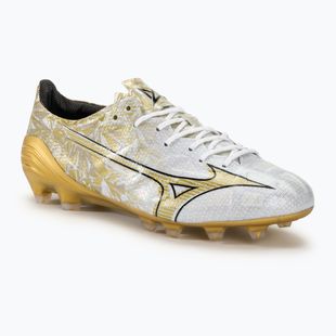 Кросівки футбольні чоловічі Mizuno Αlpha Japan Md white/ge gold/black