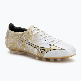 Кросівки футбольні чоловічі Mizuno Alpha Japan AG white/ge gold/black