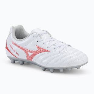 Кросівки футбольні дитячі Mizuno Monarcida Neo III Select AG white/radiant red